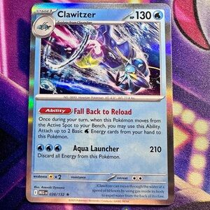clawitzer (038/132) - holo rare — pokémon: mega evolutions